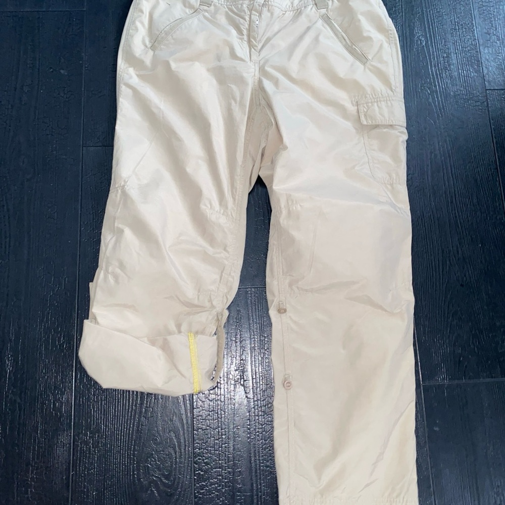 Lands End 16P 16 Petite Khaki Pants Roll Tab‎ Capris Women’s